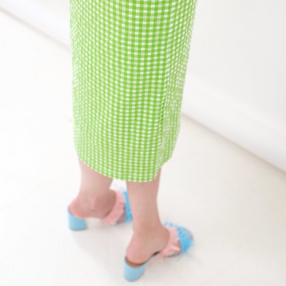 Maryam Nassir Zadeh Green Checkered Dress - Picture 9 of 9